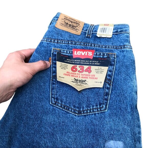 Vintage Brand New 2004 Levis Orange Tab Jeans Size 36 634 - Picture 7 of 9